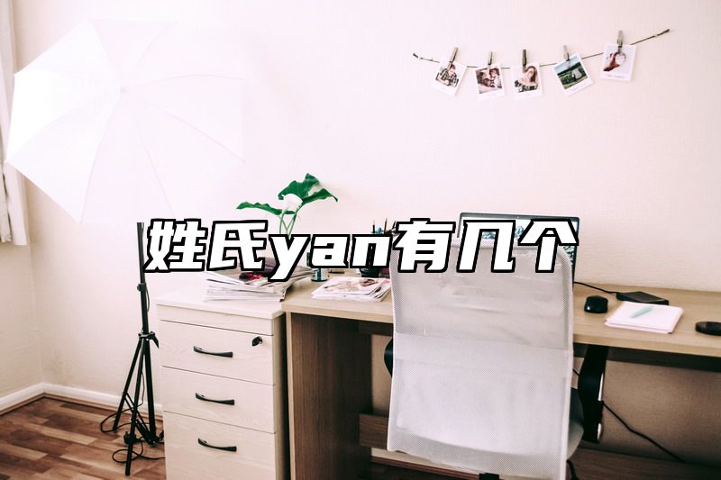 姓氏yan有几个