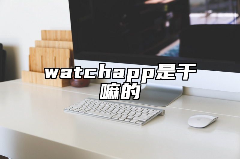 watchapp是干嘛的